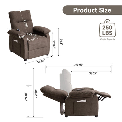Fauteuil inclinable à 160° pour personnes âgées