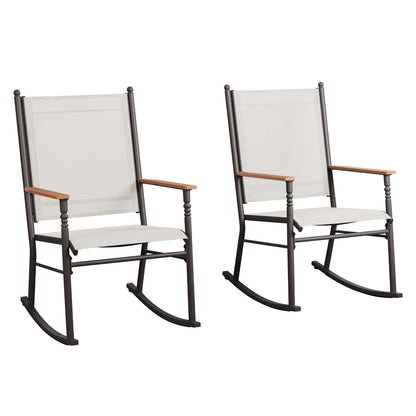 Chaises à bascule d'extérieur pour 2 personnes