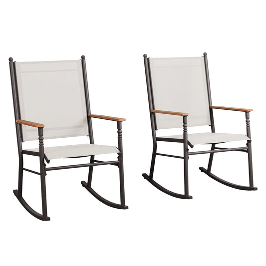 Chaises à bascule d'extérieur pour 2 personnes