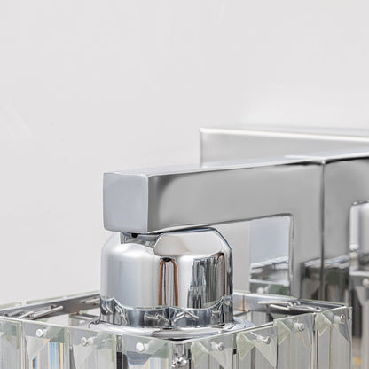 Applique murale de salle de bain 2/3/4/5 lumières avec abat-jour en cristal