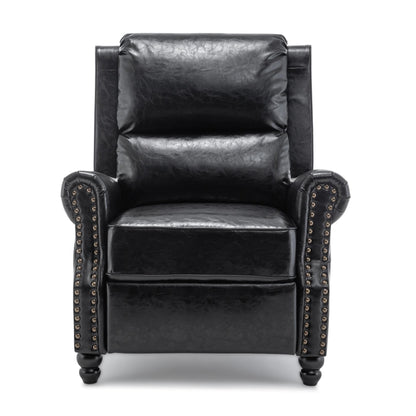 Ensemble de 2 fauteuils inclinables rembourrés à tête de clou