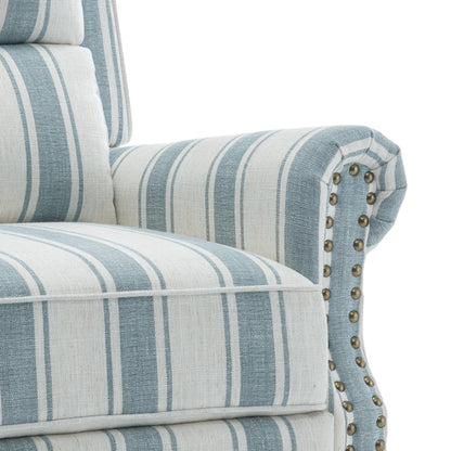 Ensemble de 2 fauteuils inclinables rembourrés à tête de clou