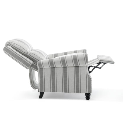 Ensemble de 2 fauteuils inclinables rembourrés à tête de clou