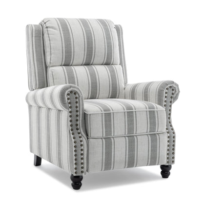 Ensemble de 2 fauteuils inclinables rembourrés à tête de clou