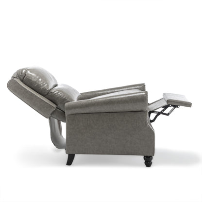 Ensemble de 2 fauteuils inclinables rembourrés à tête de clou