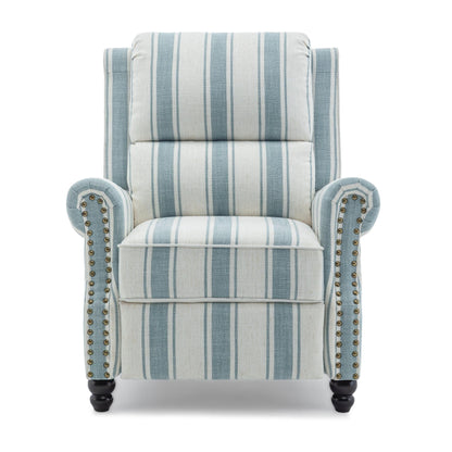 Ensemble de 2 fauteuils inclinables rembourrés à tête de clou