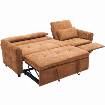 Canapé 2 en 1 avec lit gigogne et fauteuil inclinable réversible par Harper&amp;Bright Designs