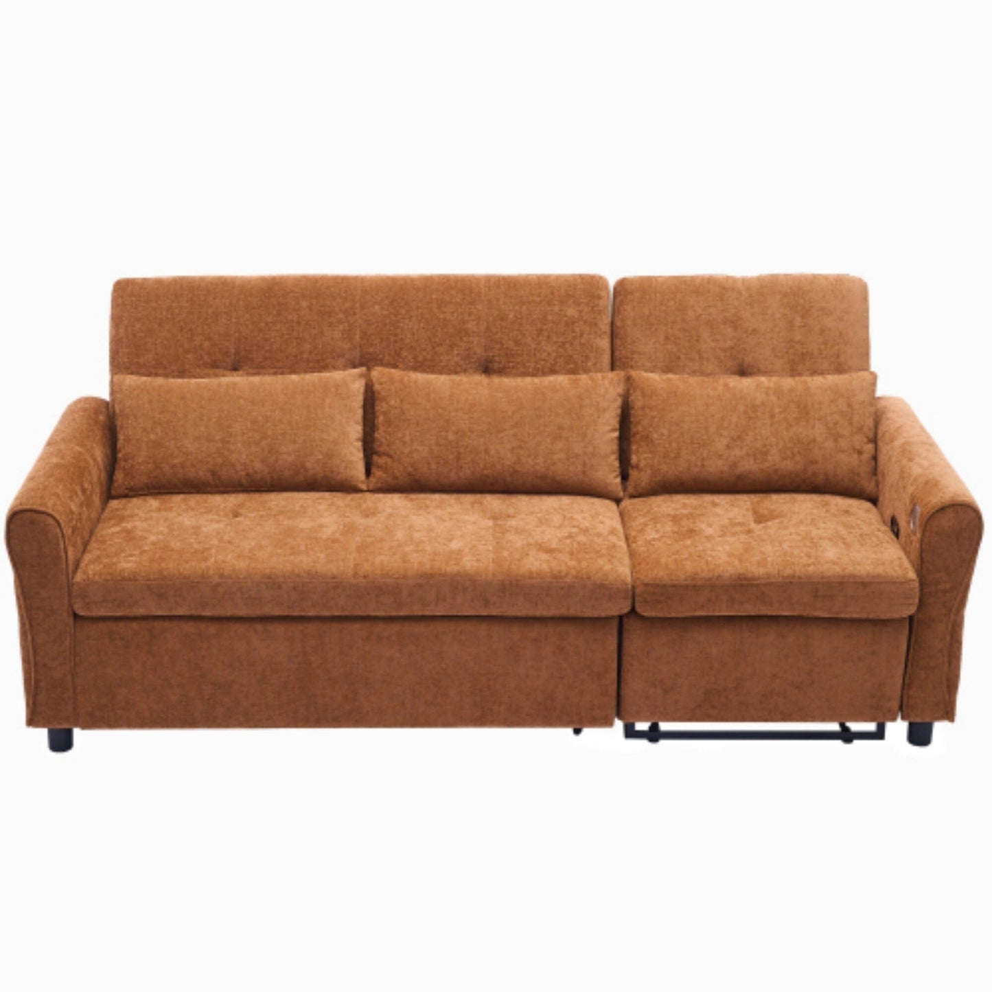 Canapé 2 en 1 avec lit gigogne et fauteuil inclinable réversible par Harper&amp;Bright Designs
