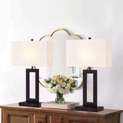 Ensemble de 22 lampes de table USB grises à commande tactile