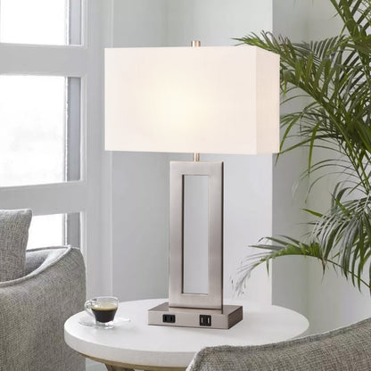 Ensemble de 22 lampes de table USB grises à commande tactile