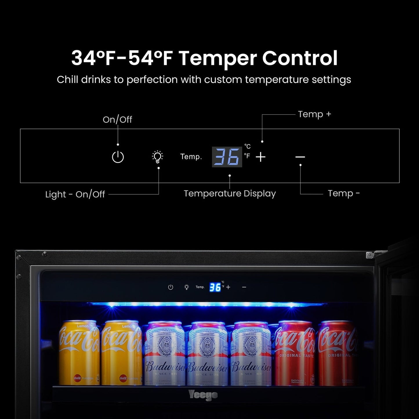 Réfrigérateur à boissons de 24 pouces, 140 canettes, pour boissons gazeuses et vinicoles - 24 pouces