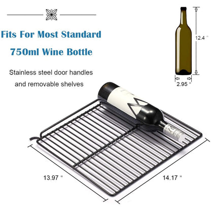 Mini réfrigérateur à vin/armoire pour 26 bouteilles - 44 x 49 x 79 cm