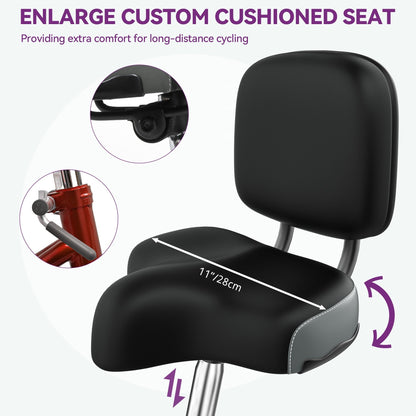 Tricycle bleu pour adulte à 3 roues avec paniers amovibles