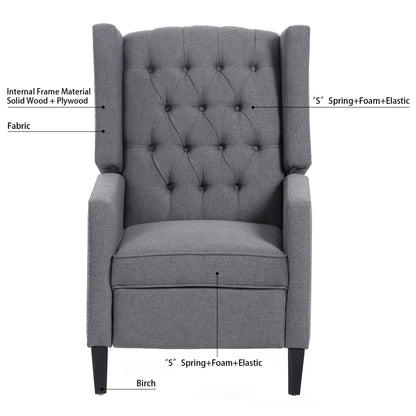 Fauteuil inclinable manuel large de 27,16 pouces