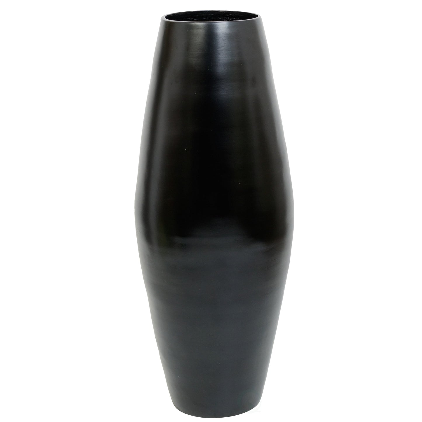 Vase de sol cylindrique en bambou de grande taille, décoration idéale pour les halls d'hôtel et les spas. Décoration parfaite pour le salon ou le couloir.