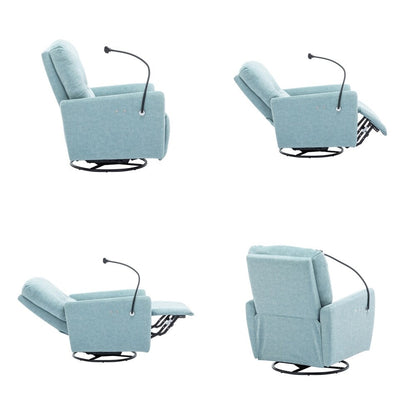 Fauteuil inclinable électrique pivotant à 270 degrés avec support pour téléphone