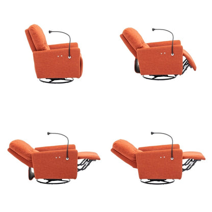 Fauteuil inclinable électrique pivotant à 270 degrés avec support pour téléphone