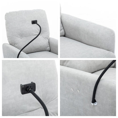 Fauteuil inclinable électrique pivotant à 270 degrés avec support pour téléphone