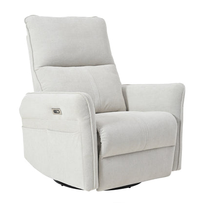 Fauteuil inclinable pivotant à 270° pour adultes, fauteuil inclinable pivotant à bascule, petit fauteuil inclinable électrique