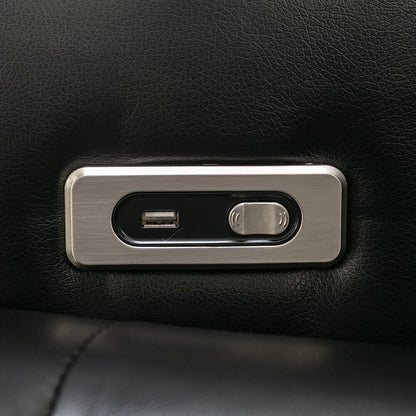 Fauteuil inclinable électrique pivotant à 270°, fauteuil multimédia avec plusieurs plateaux et rangement
