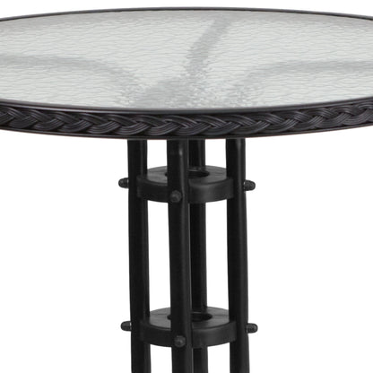 Ensemble table et chaises d'extérieur 3 pièces - 28,75 L x 28,75 P x 28 H