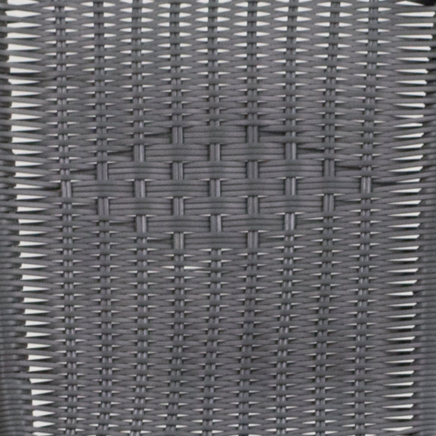 Ensemble de salle à manger de patio 3 pièces en métal et rotin avec table carrée de 28 pouces - 28 L x 28 P x 28 H
