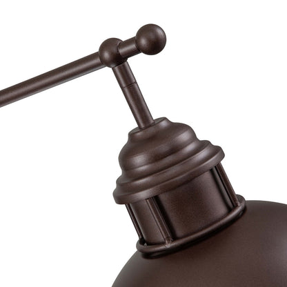 Suspension en forme de dôme de style industriel à 3 lumières, style ferme, en métal, linéaire, pour îlot de cuisine, finition bronze huilé