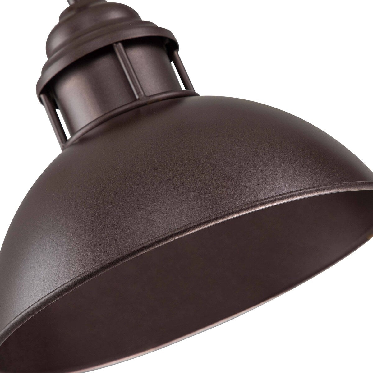 Suspension en forme de dôme de style industriel à 3 lumières, style ferme, en métal, linéaire, pour îlot de cuisine, finition bronze huilé