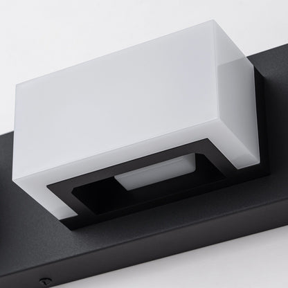 Applique murale LED moderne à intensité variable, 3, 4 ou 5 lampes, noir mat, pour salle de bain