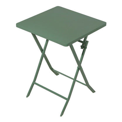 Ensemble bistrot minimaliste 3 pièces pour patio avec table carrée pliable et chaises - 3 pièces