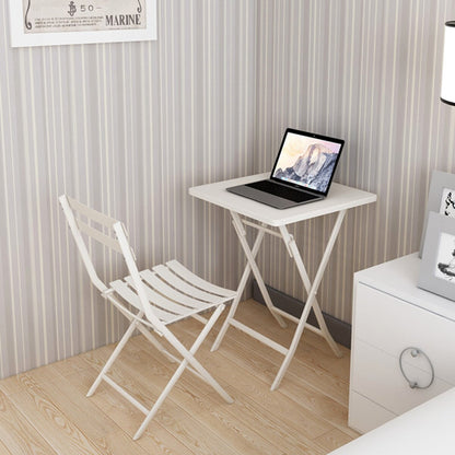 Ensemble bistrot minimaliste 3 pièces pour patio avec table carrée pliable et chaises - 3 pièces