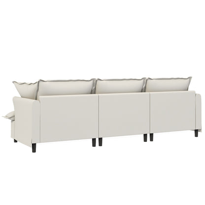 Module de canapé 3 places pour canapé sectionnel modulaire, assise large, canapé nuage en chenille avec coussins décoratifs