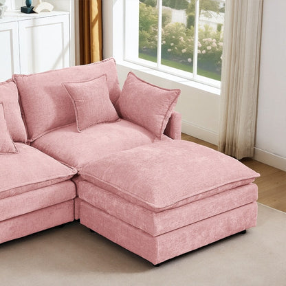 Canapés Cloud confortables 3 places avec pouf amovible