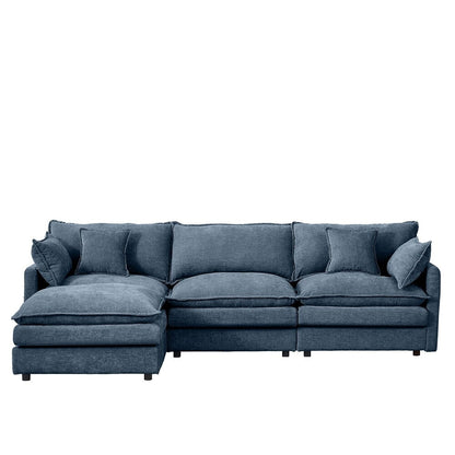 Canapés Cloud confortables 3 places avec pouf amovible