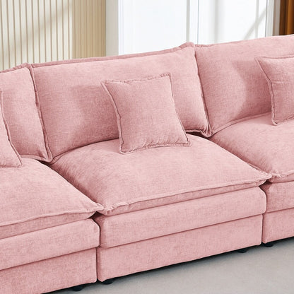 Canapés Cloud confortables 3 places avec pouf amovible