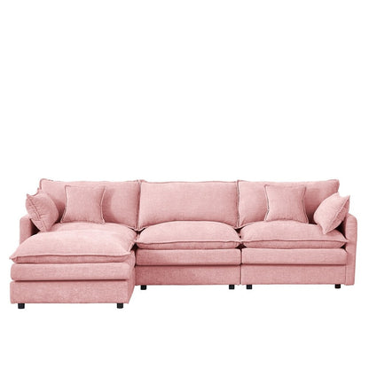 Canapés Cloud confortables 3 places avec pouf amovible