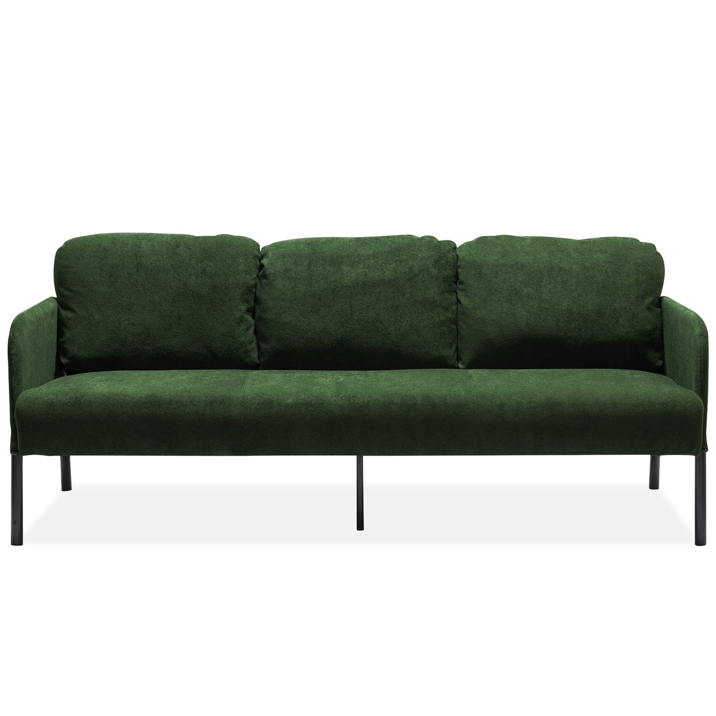 Canapé 3 places en tissu polyester, canapé rembourré moderne, petit canapé confortable pour petit espace, salon, chambre, bureau