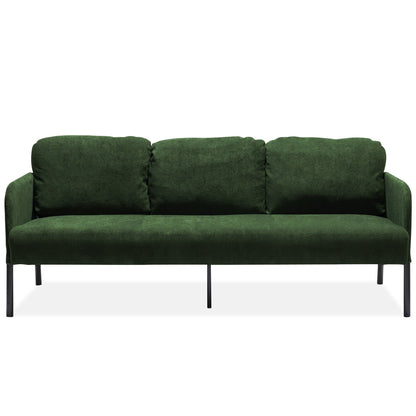 Canapé 3 places en tissu polyester, canapé rembourré moderne, petit canapé confortable pour petit espace, salon, chambre, bureau