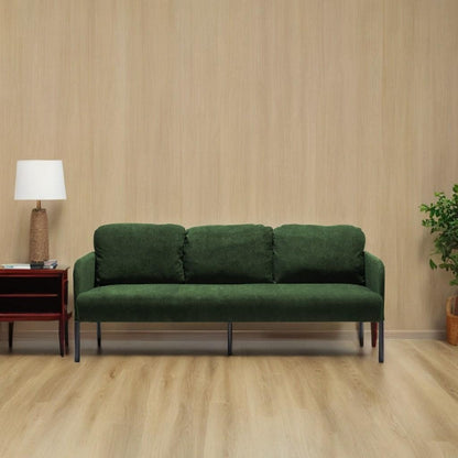 Canapé 3 places en tissu polyester, canapé rembourré moderne, petit canapé confortable pour petit espace, salon, chambre, bureau
