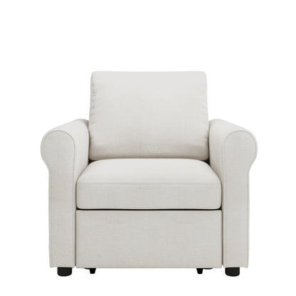 Canapé-lit 3 en 1 réglable, fauteuil gigogne, convertible et pliable pour le salon