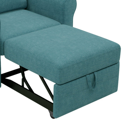 Canapé-lit 3 en 1 réglable, fauteuil gigogne, convertible et pliable pour le salon
