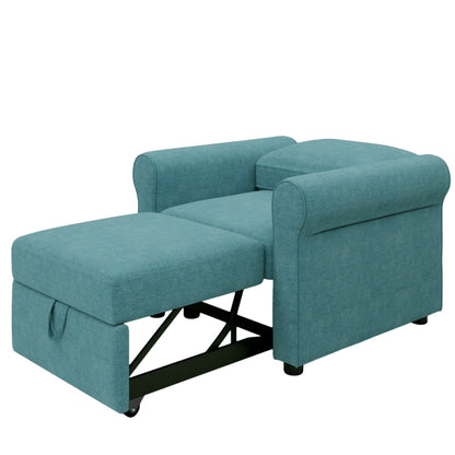 Canapé-lit 3 en 1 réglable, fauteuil gigogne, convertible et pliable pour le salon