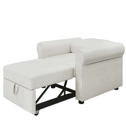 Canapé-lit 3 en 1 réglable, fauteuil gigogne, convertible et pliable pour le salon