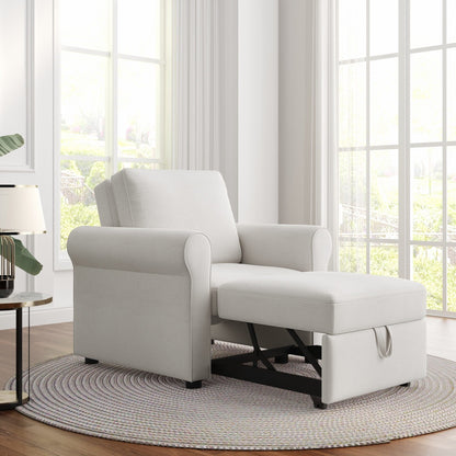 Canapé-lit 3 en 1 réglable, fauteuil gigogne, convertible et pliable pour le salon