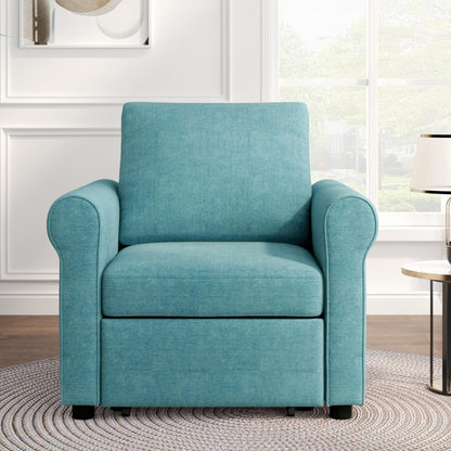 Canapé-lit 3 en 1 réglable, fauteuil gigogne, convertible et pliable pour le salon