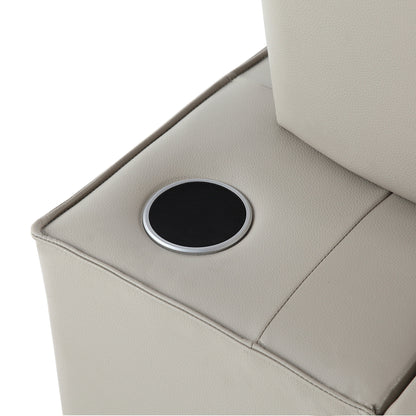 Fauteuil convertible 3 en 1, canapé inclinable réglable avec haut-parleurs Bluetooth, ports USB et oreiller moelleux