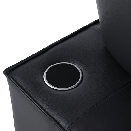 Fauteuil convertible 3 en 1, canapé inclinable réglable avec haut-parleurs Bluetooth, ports USB et oreiller moelleux