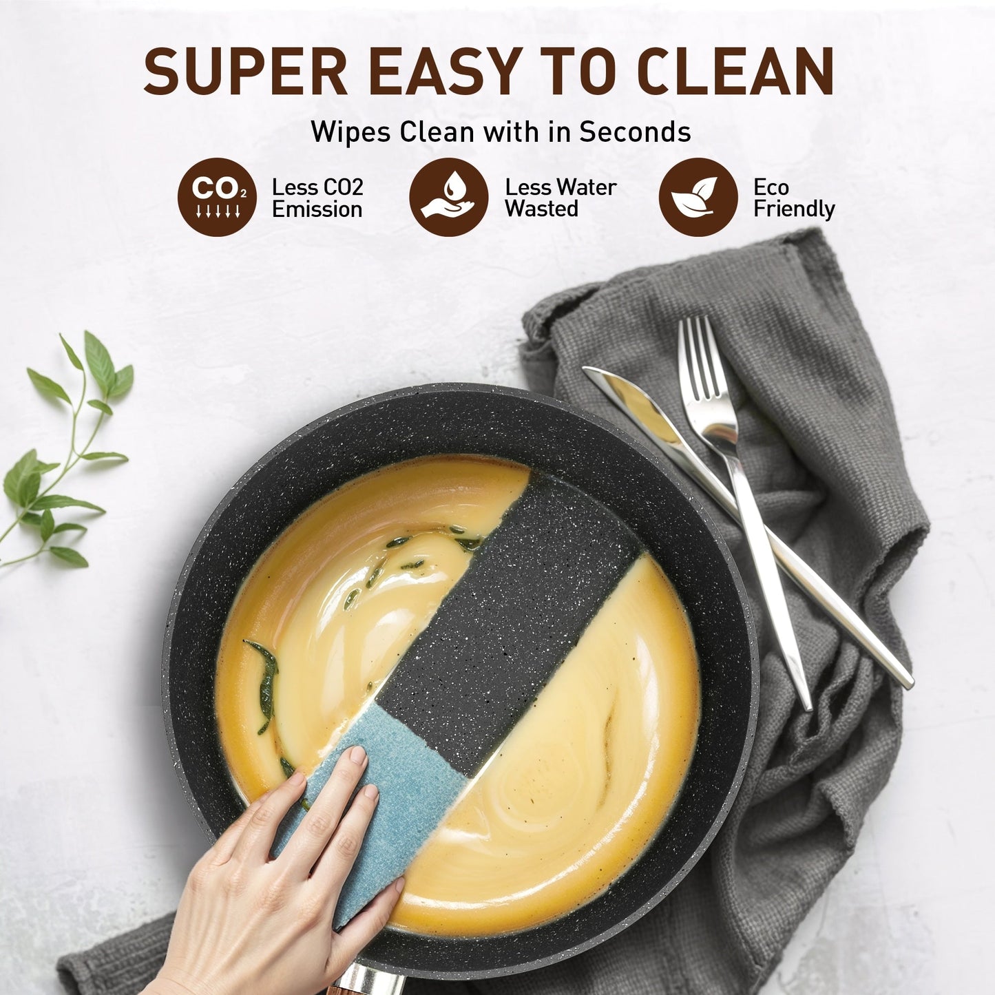 Batterie de cuisine et ustensiles de cuisson en granit de 30 pièces, ensemble de poêles de cuisson antiadhésives