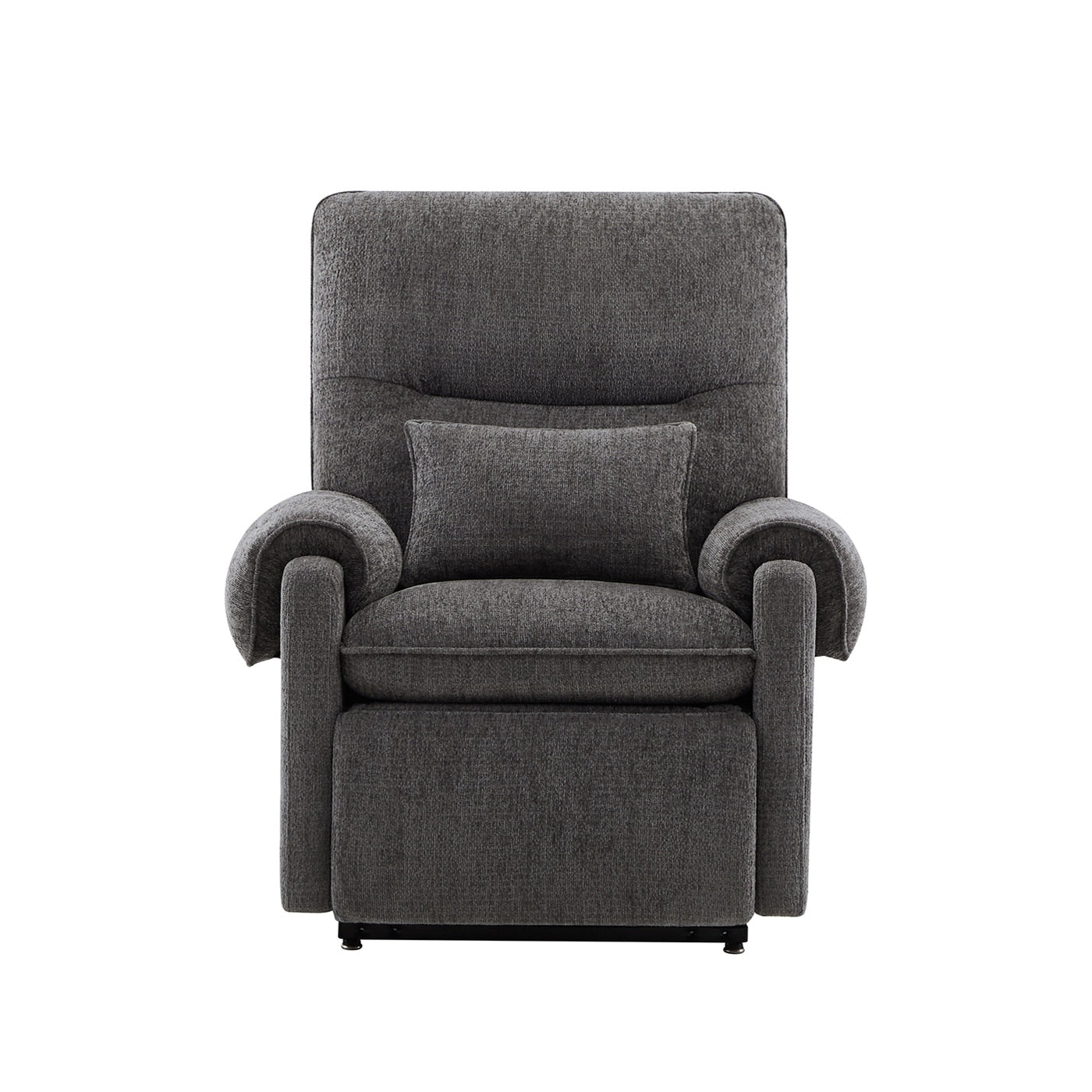 Fauteuil inclinable électrique 30" en chenille gris acier