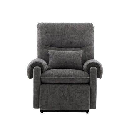 Fauteuil inclinable électrique 30" en chenille gris acier
